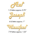 14k Yellow Gold Underlined Name Plate