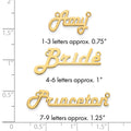Sterling Silver/Gold-plated Underlined Name Plate
