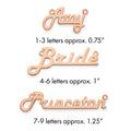 Sterling Silver/Rose-gold Underlined Name Plate