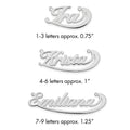 Sterling Silver/Rhodium-plated Swoop Name Plate