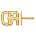 Sterling Silver/Gold-plated Interlocking Initial Earrings
