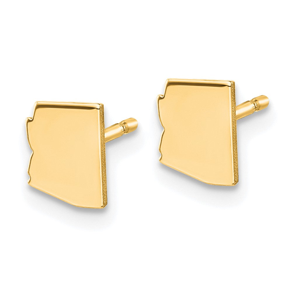Sterling Silver/Gold-plated Arizona State Earrings