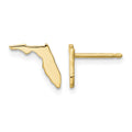 Sterling Silver/Gold-plated Florida State Earrings