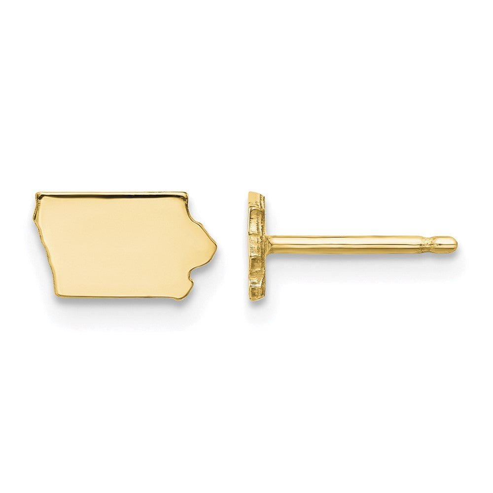 Sterling Silver/Gold-plated Iowa State Earrings