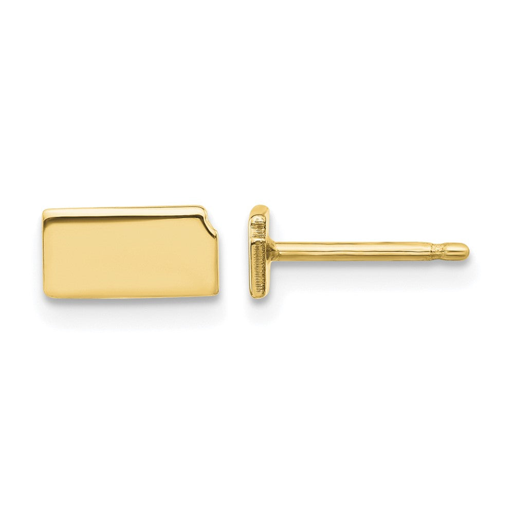Sterling Silver/Gold-plated Kansas State Earrings