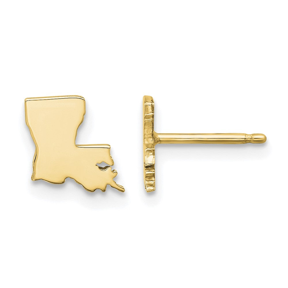 14KY Louisiana State Earrings