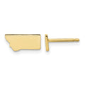 14KY Montana State Earrings