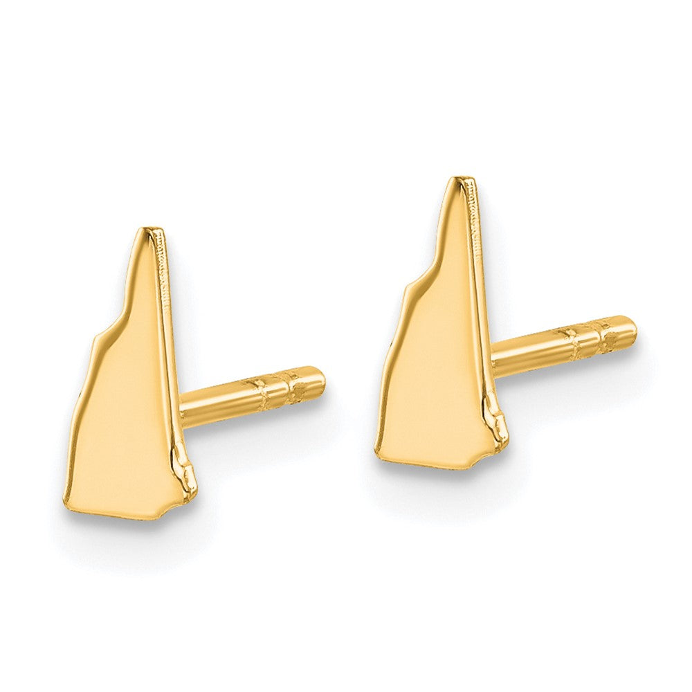 Sterling Silver/Gold-plated New Hampshire State Earrings