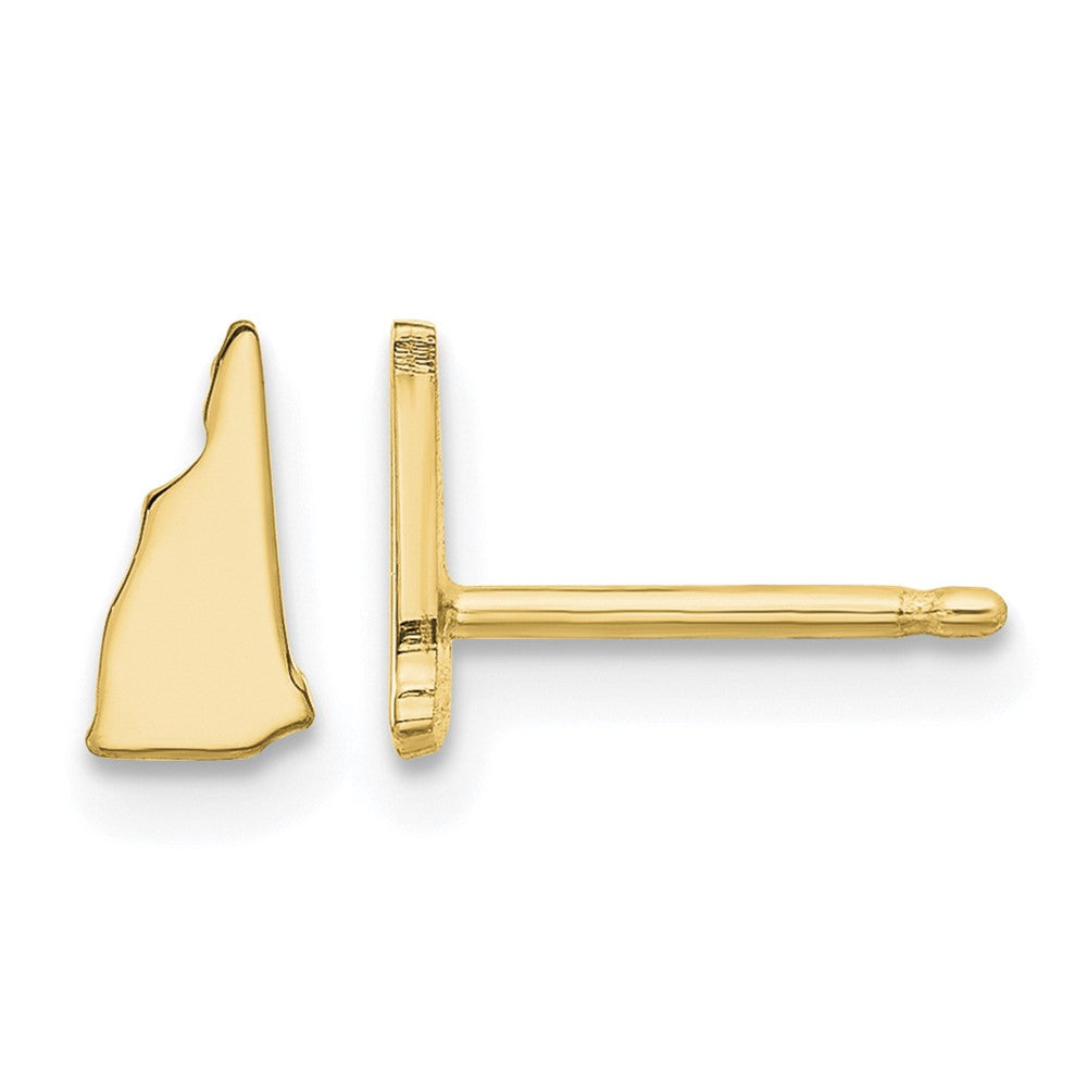 Sterling Silver/Gold-plated New Hampshire State Earrings