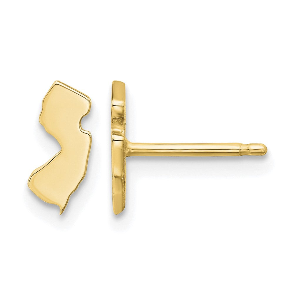 Sterling Silver/Gold-plated New Jersey State Earrings