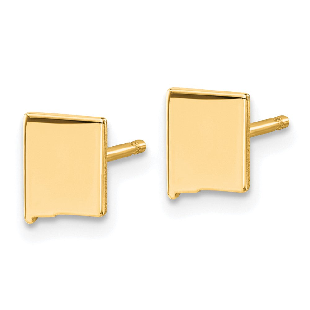 Sterling Silver/Gold-plated New Mexico State Earrings