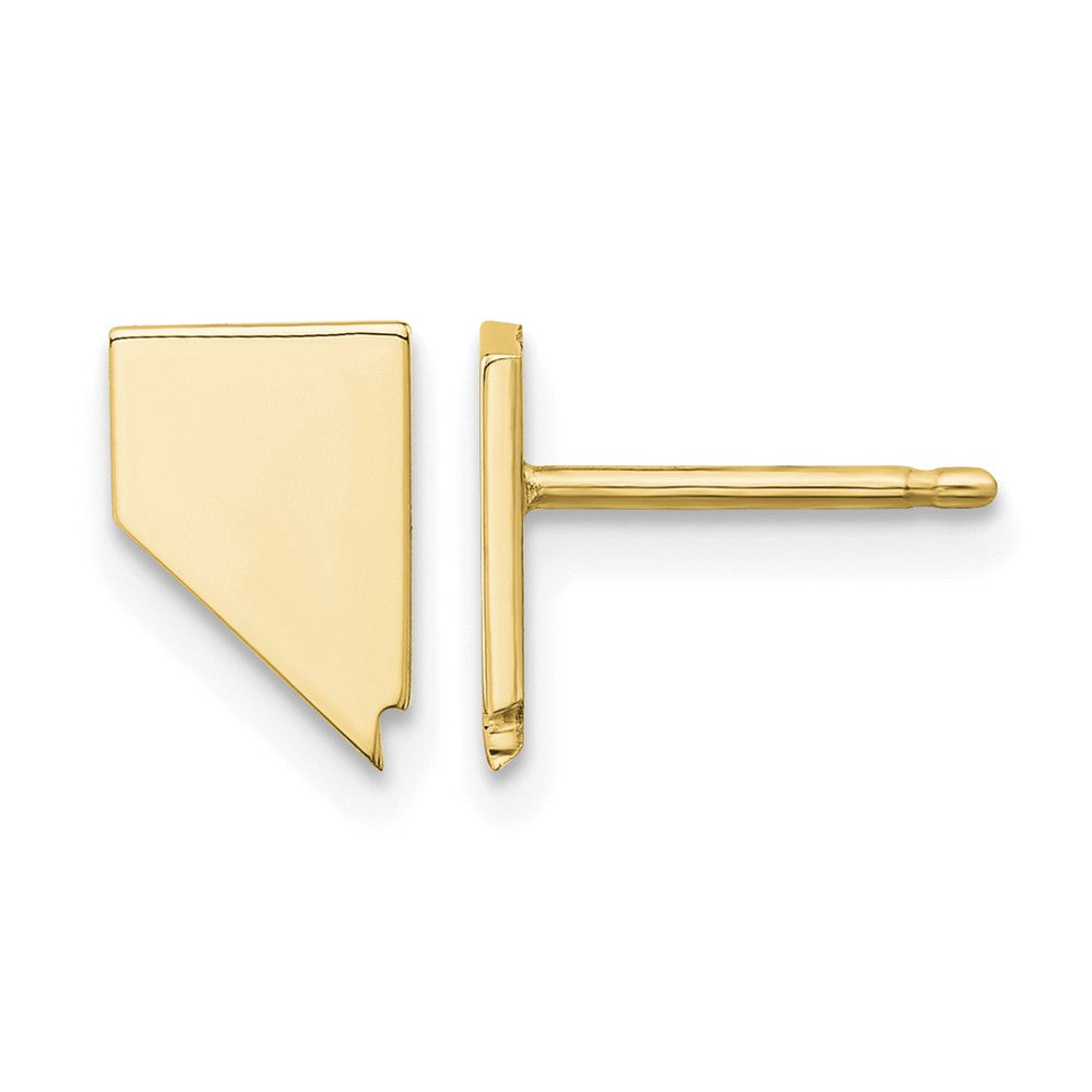 14KY Nevada State Earrings