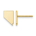 Sterling Silver/Gold-plated Nevada State Earrings