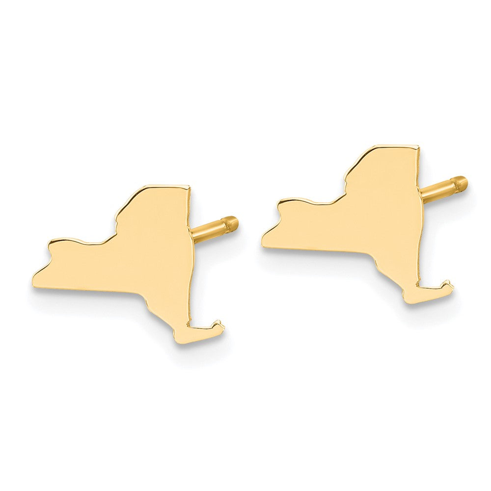 Sterling Silver/Gold-plated New York State Earrings