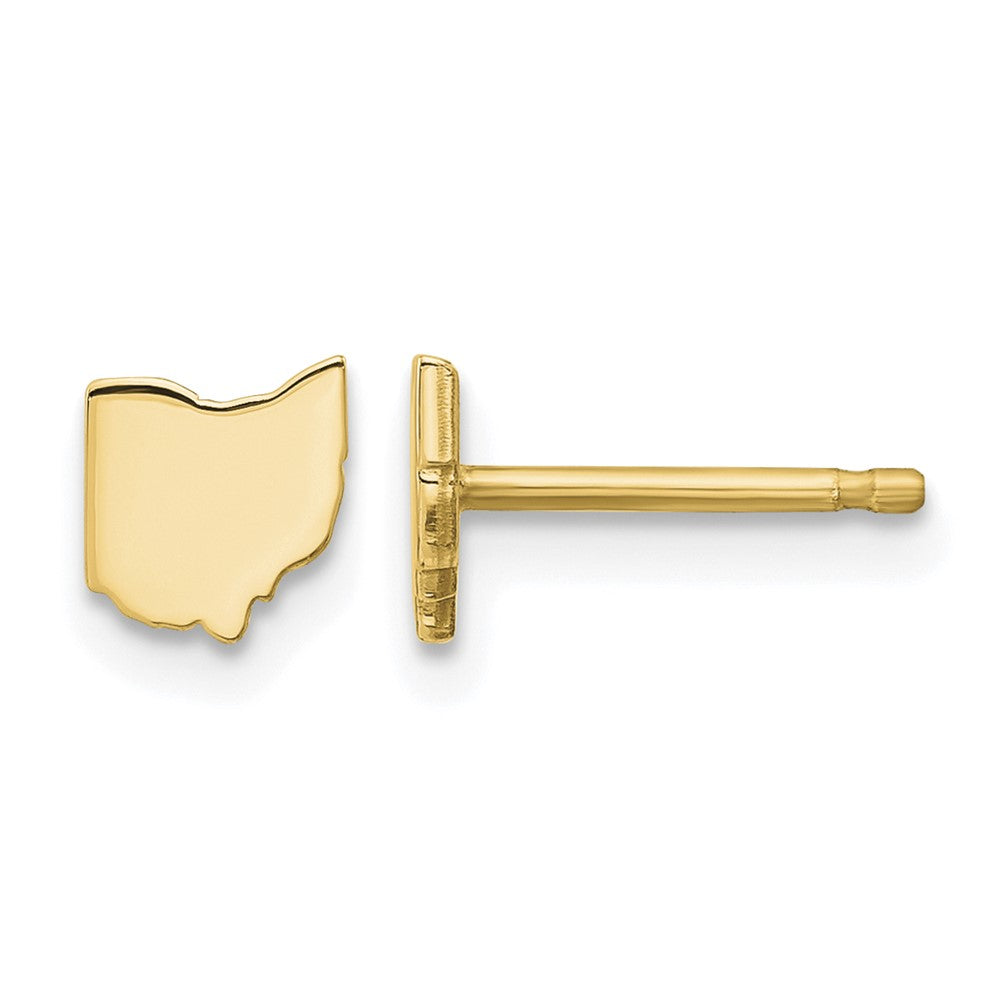 Sterling Silver/Gold-plated Ohio State Earrings