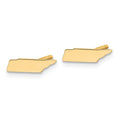 Sterling Silver/Gold-plated Tennessee State Earrings