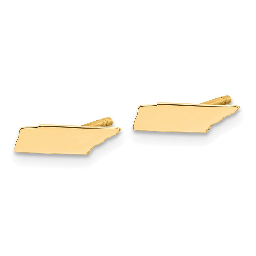 14KY Tennessee State Earrings