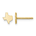 14KY Texas State Earrings