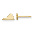 14KY Virginia State Earrings
