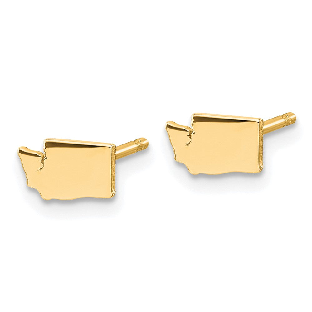 Sterling Silver/Gold-plated Washington State Earrings