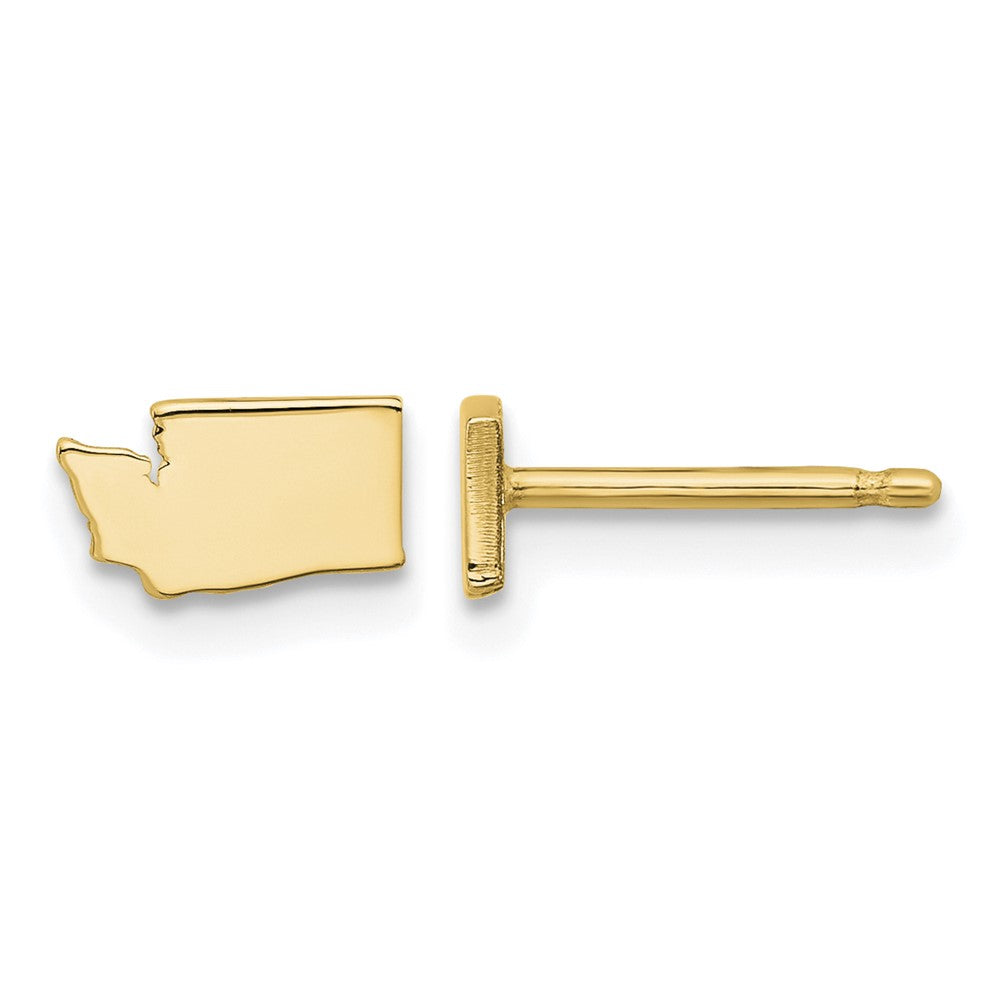 Sterling Silver/Gold-plated Washington State Earrings