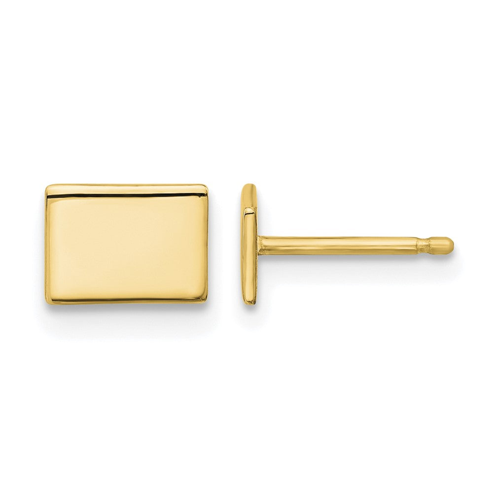 Sterling Silver/Gold-plated Wyoming State Earrings