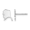 14KW Alaska State Earrings