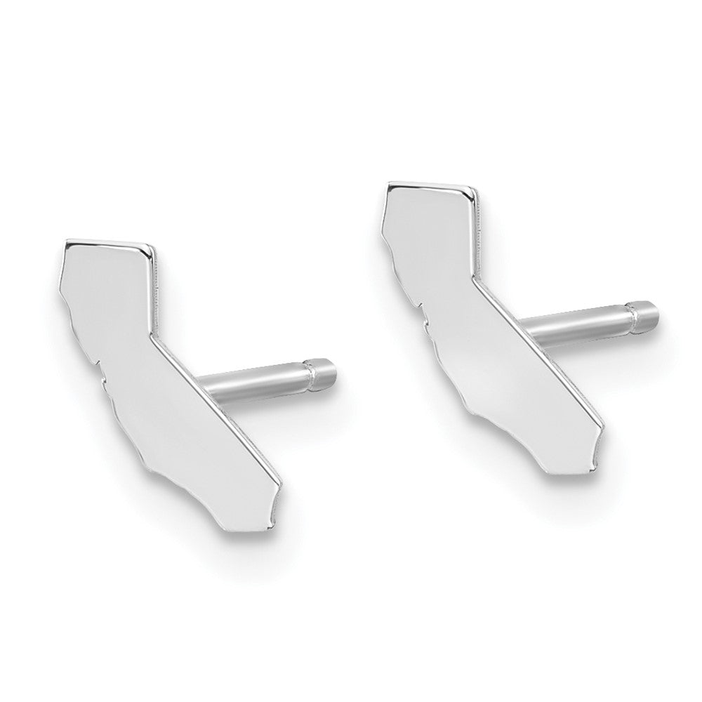 14KW California State Earrings