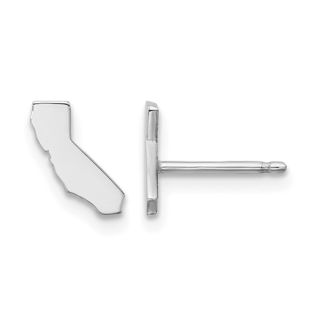 14KW California State Earrings
