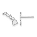 Sterling Silver/Rhodium-plated Hawaii State Earrings