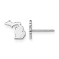 14KW Michigan State Earrings