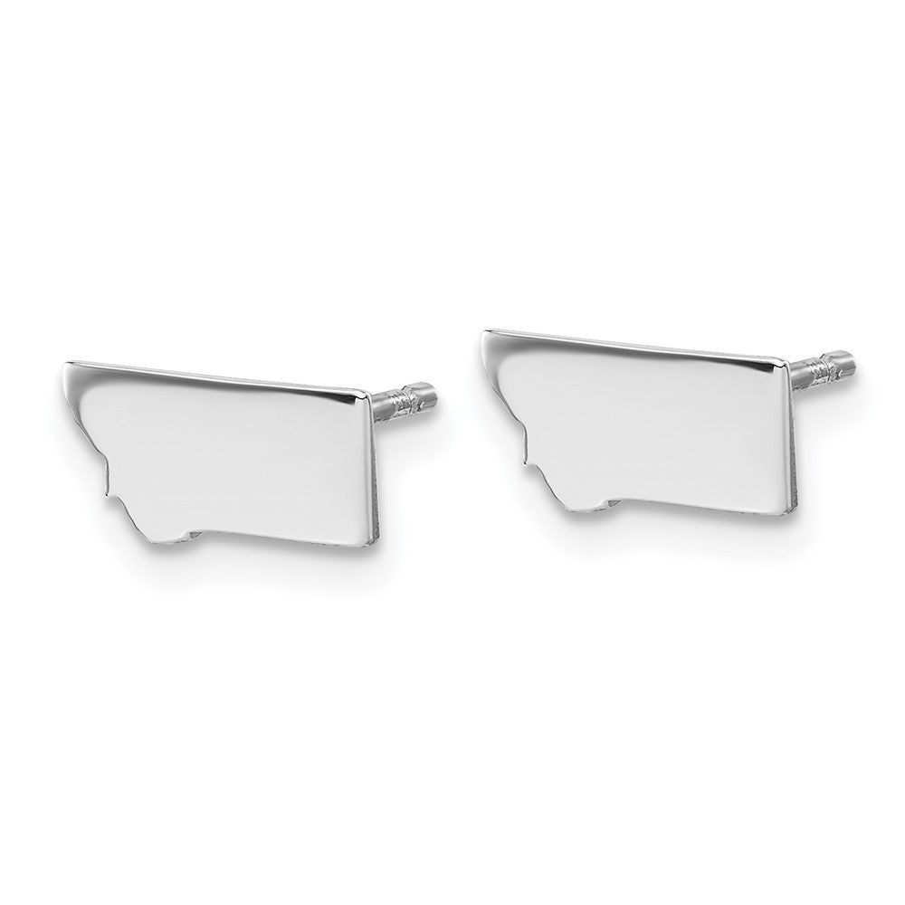 14KW Montana State Earrings