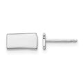 Sterling Silver/Rhodium-plated North Dakota State Earrings