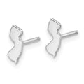 14KW New Jersey State Earrings