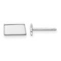 Sterling Silver/Rhodium-plated South Dakota State Earrings
