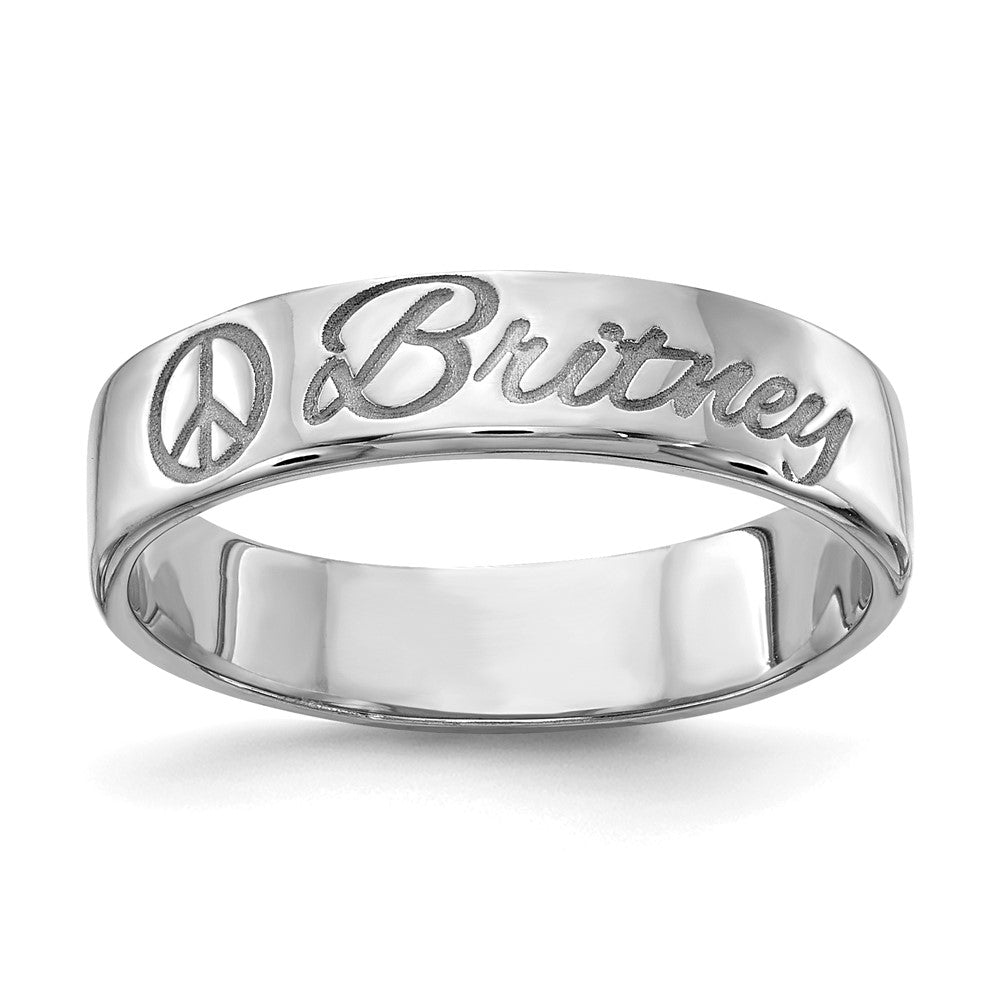 10k White Gold Customized Ring