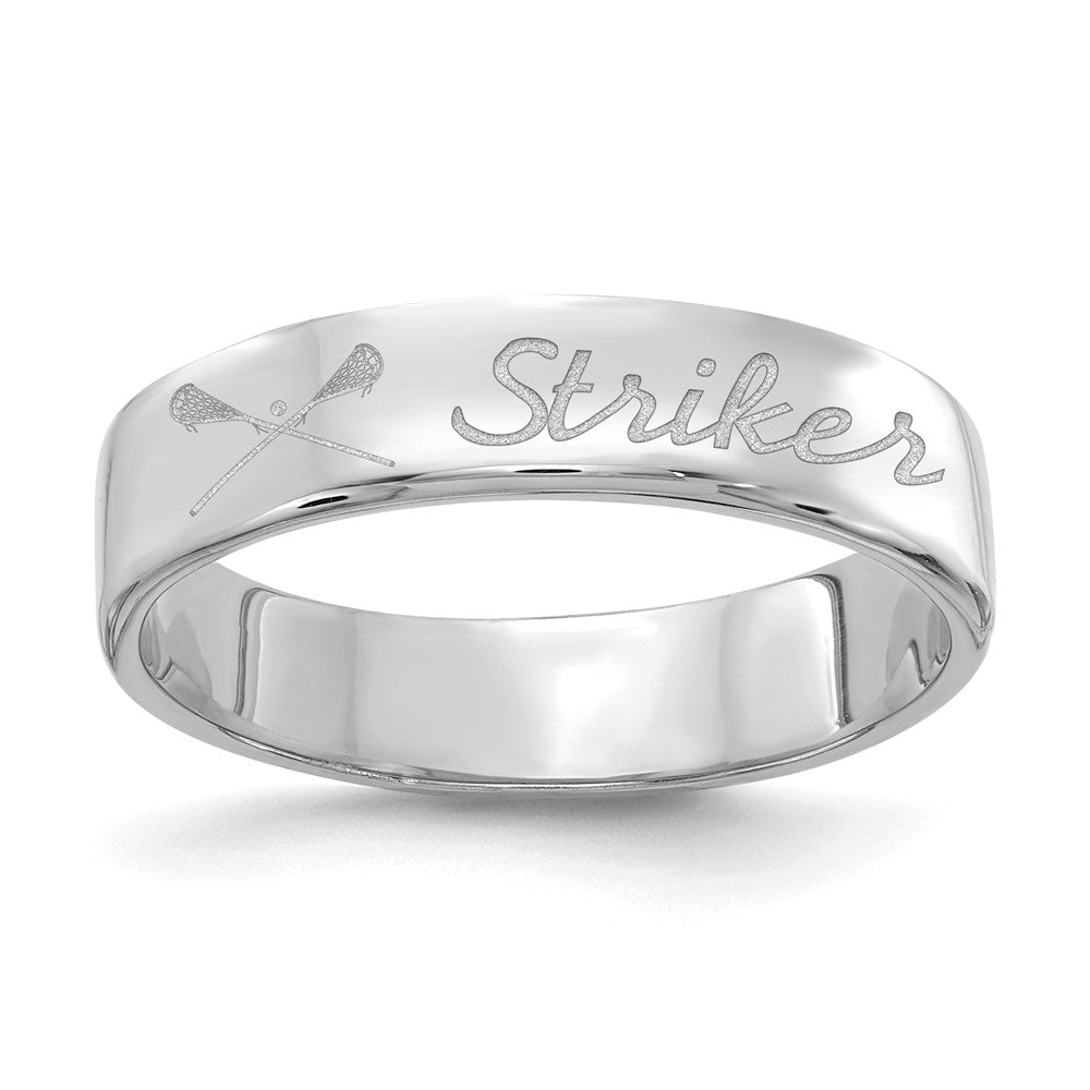 Sterling Silver/Rhodium-plated Customized Ring