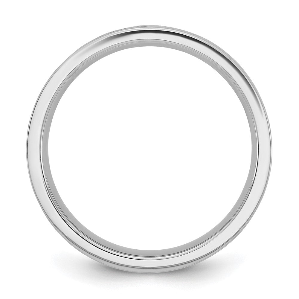14k White Gold Name and Birth Flower Ring