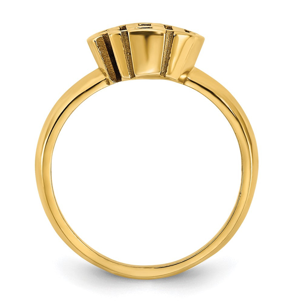 14k Yellow Gold Monogram Ring