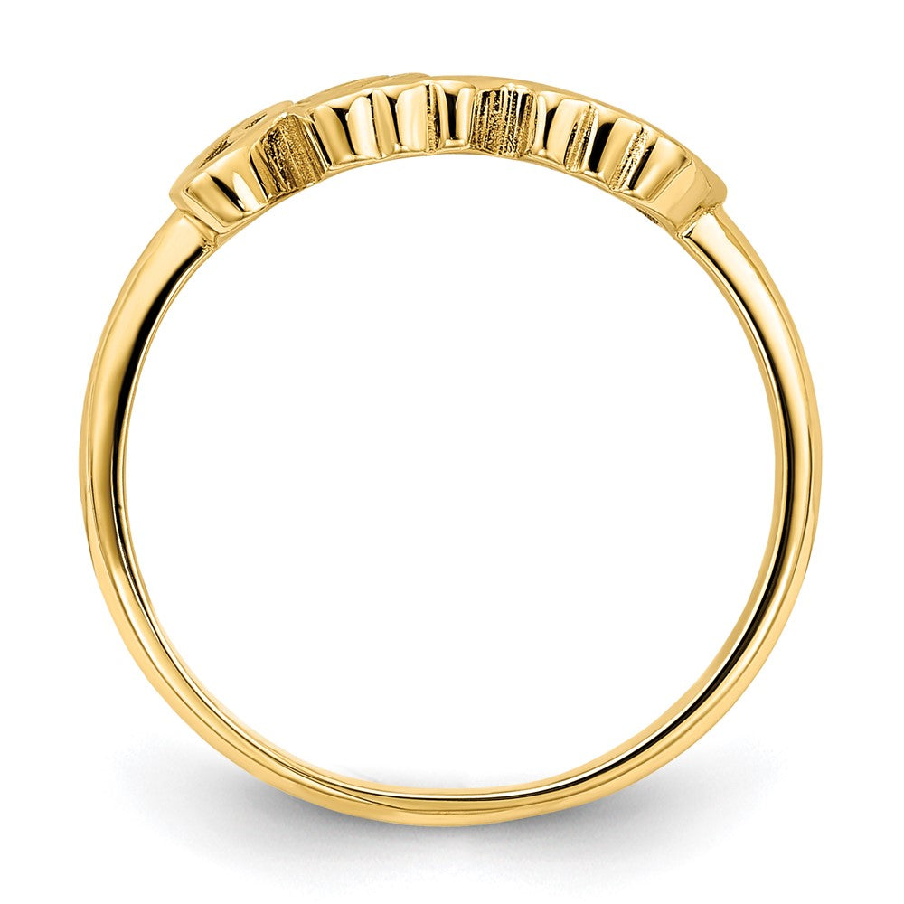 14k Yellow Gold Name Plate Ring