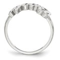 14k White Gold Name Plate Ring