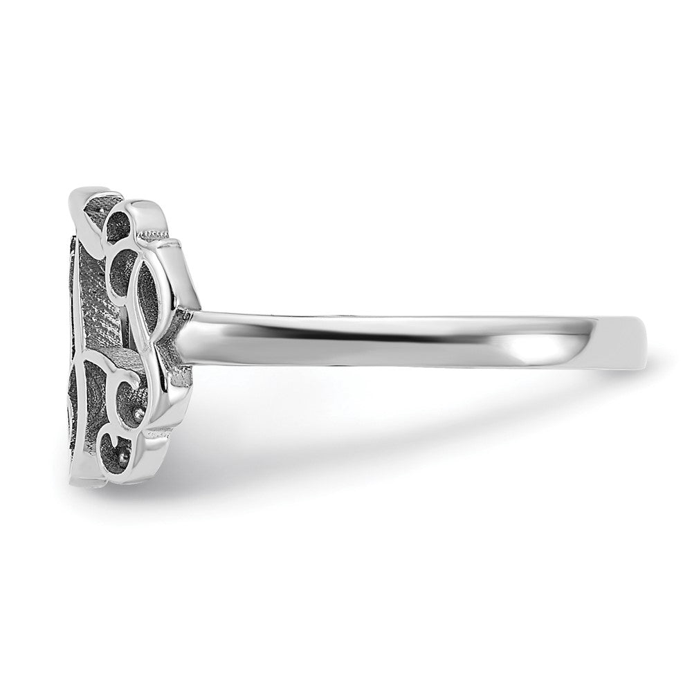 10k White Gold Monogram Ring