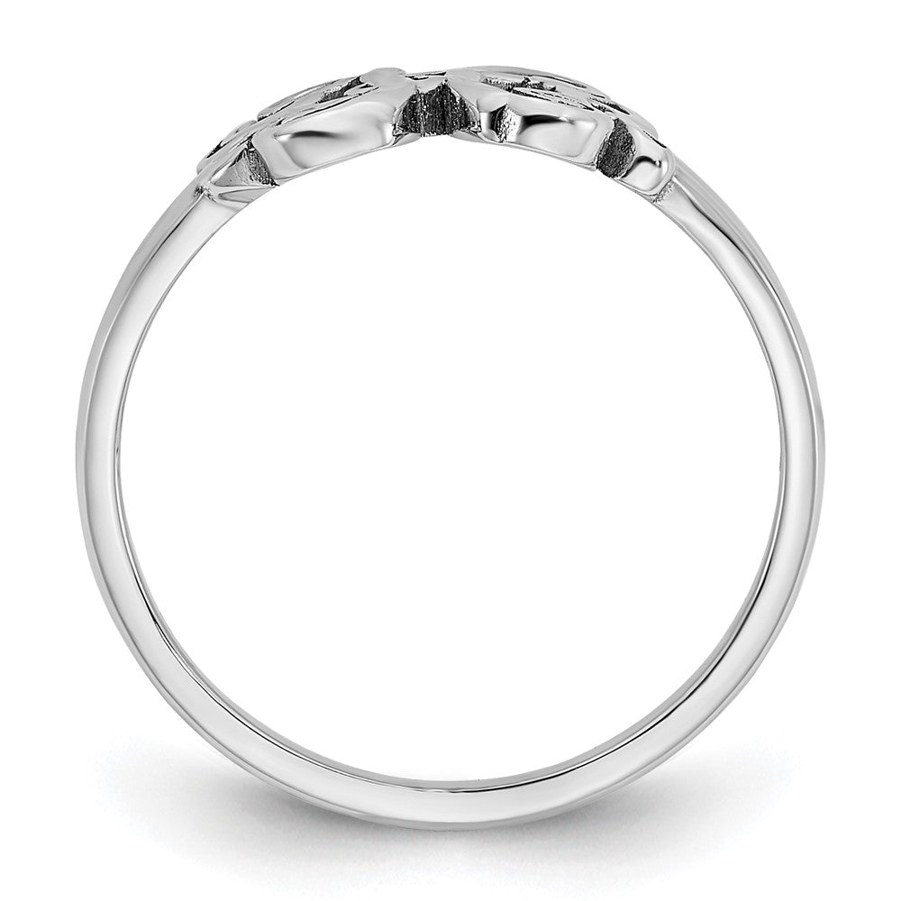 10k White Gold Monogram Ring