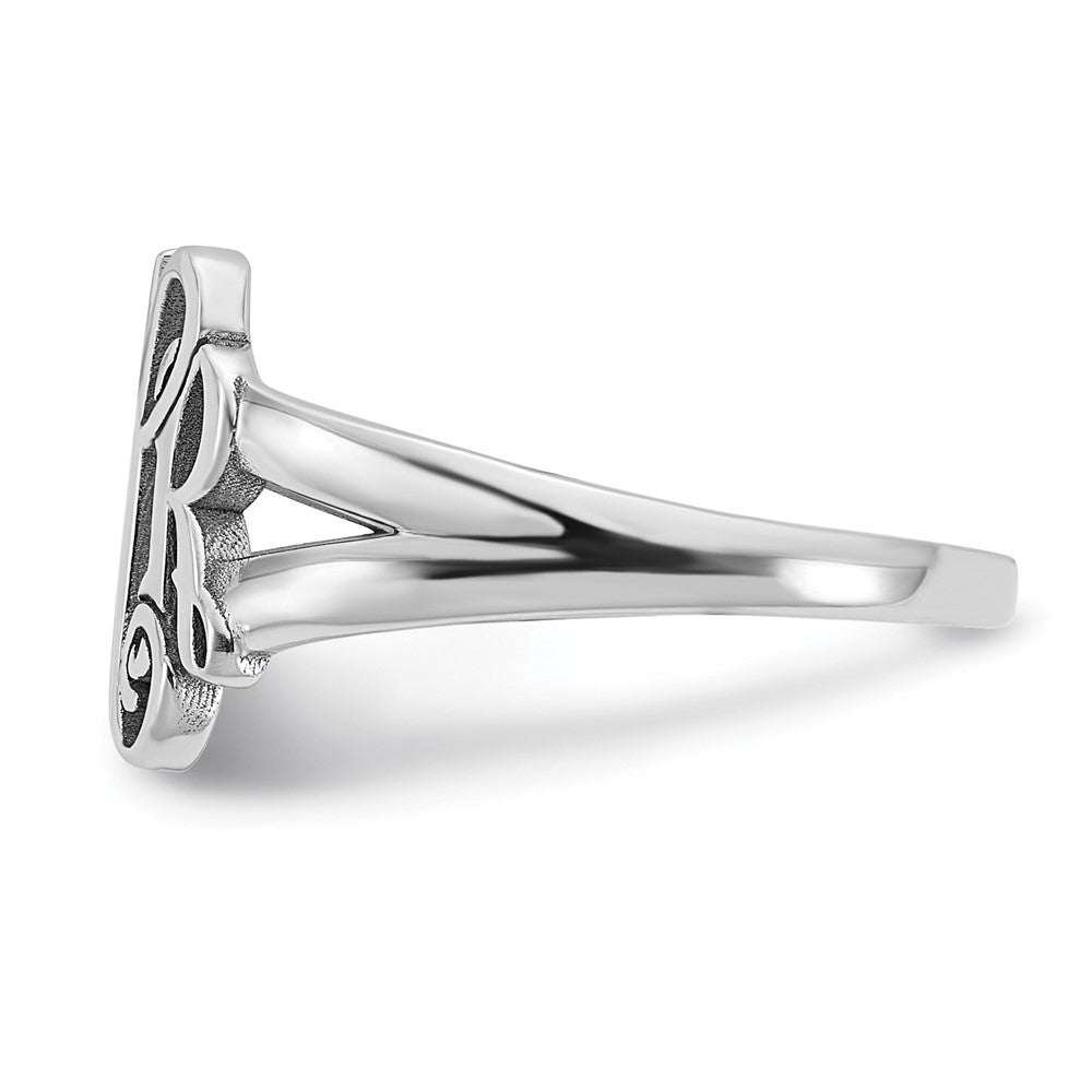 10k White Gold Monogram Ring