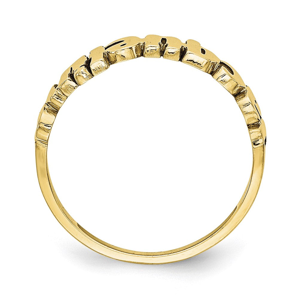 Sterling Silver/Gold-plated Name Plate Ring