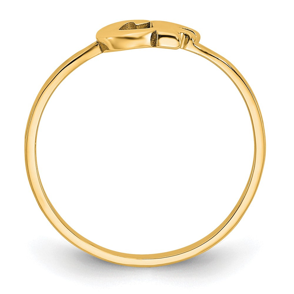 Sterling Silver/Gold-plated Script or Block Font Double Initial Ring