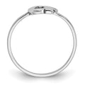 14kk White Gold Script or Block Font Double Initial Ring