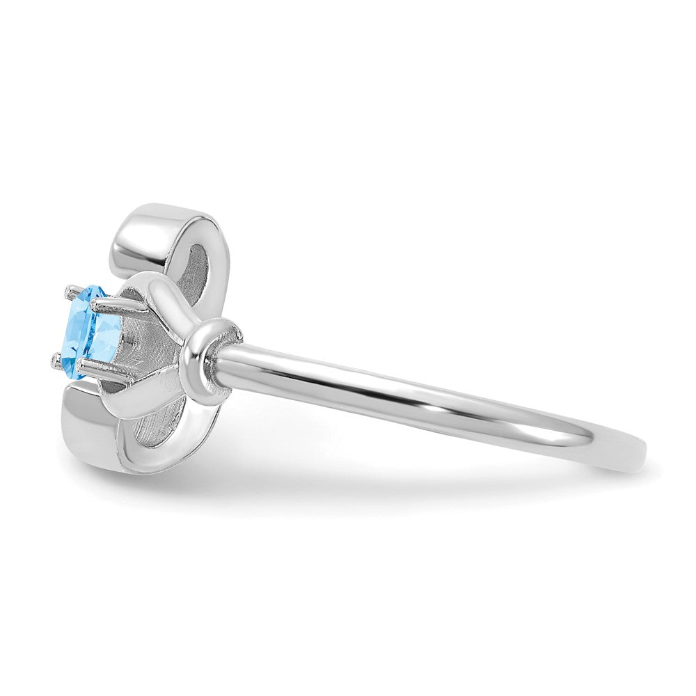 14KW Letter E with Birthstone Ring