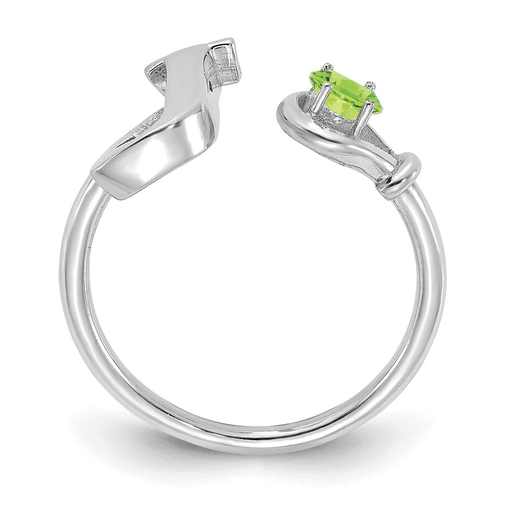 10KW Letter J with Birthstone Ring
