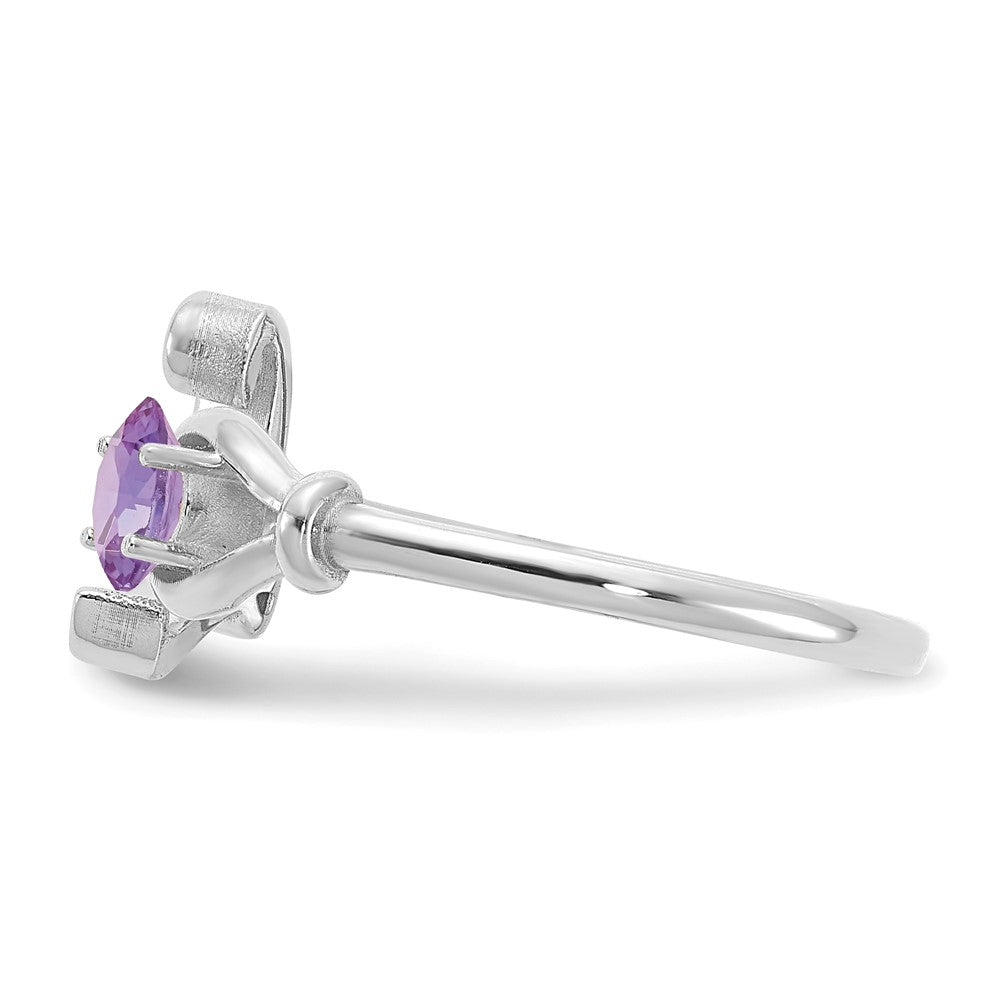 14KW Letter L with Birthstone Ring
